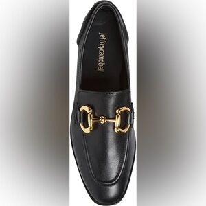 Jeffrey Campbell Velviteen Bit Loafers in black